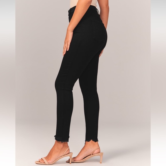NWOT Abercrombie & Fitch Curve Love High Rise Super Skinny Ankle Jean - Picture 2 of 5